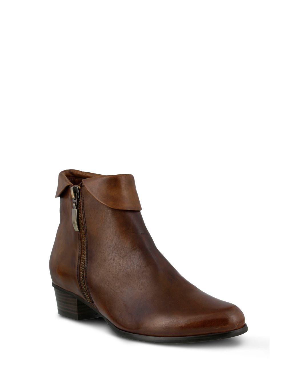 Spring Step Brown Stockholm Foldover Cuff Bootie