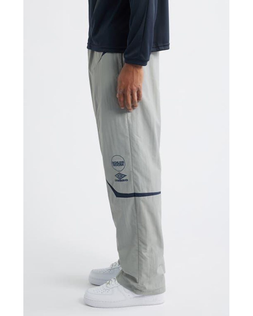 BOILER ROOM × UMBRO / Track Pants Boiler Room Men's x Umbro Shell Track Pants in Black Boiler Room