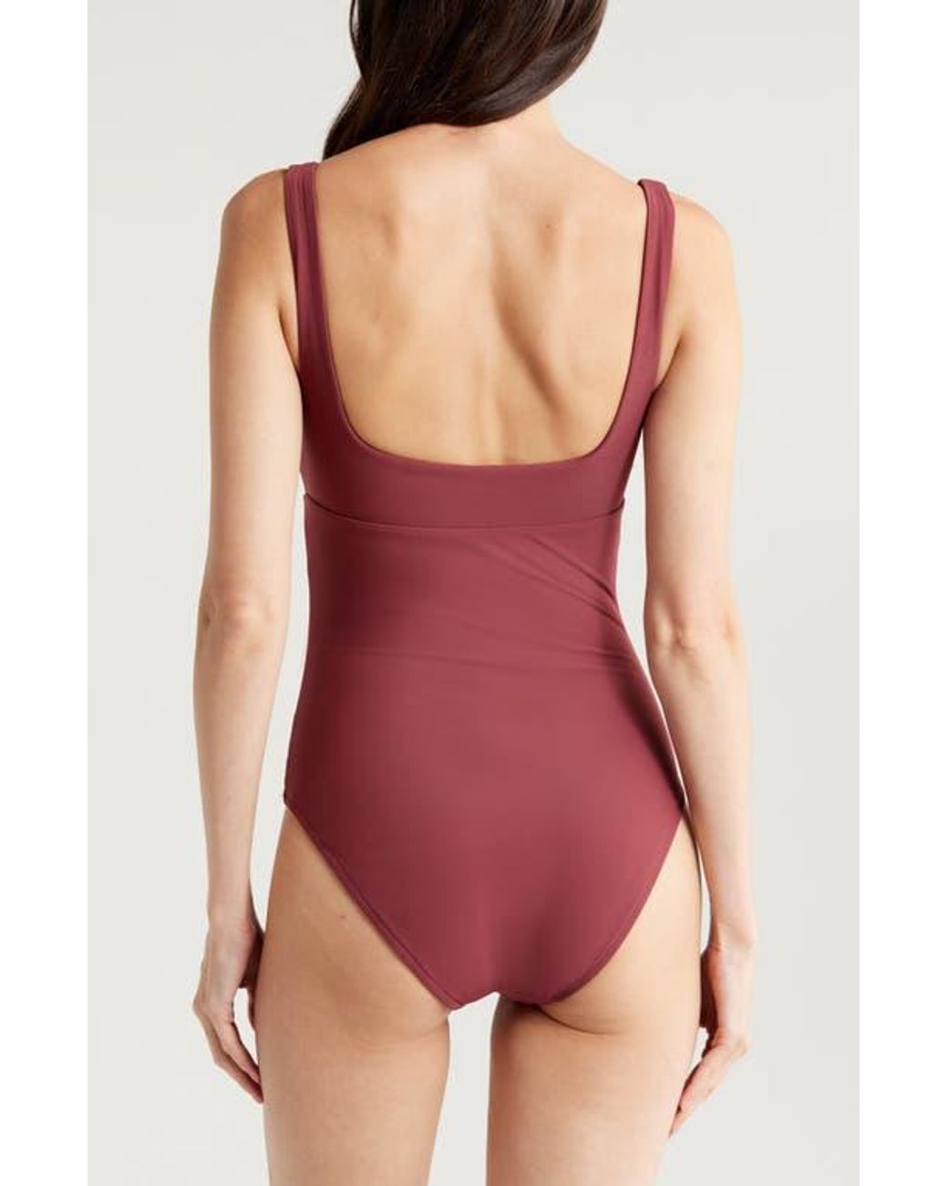 Bondi Born Maika One-Piece Swimsuit in Red | Lyst