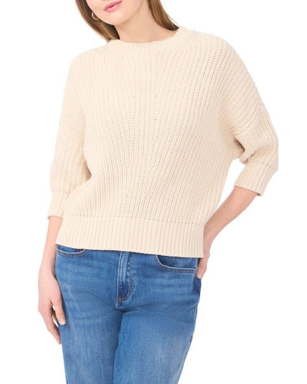 Vince Camuto Blue Crewneck Sweater