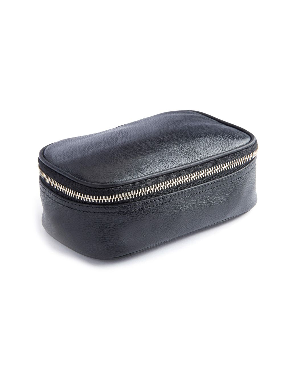 ROYCE New York Gray Leather Tech Accessory Case
