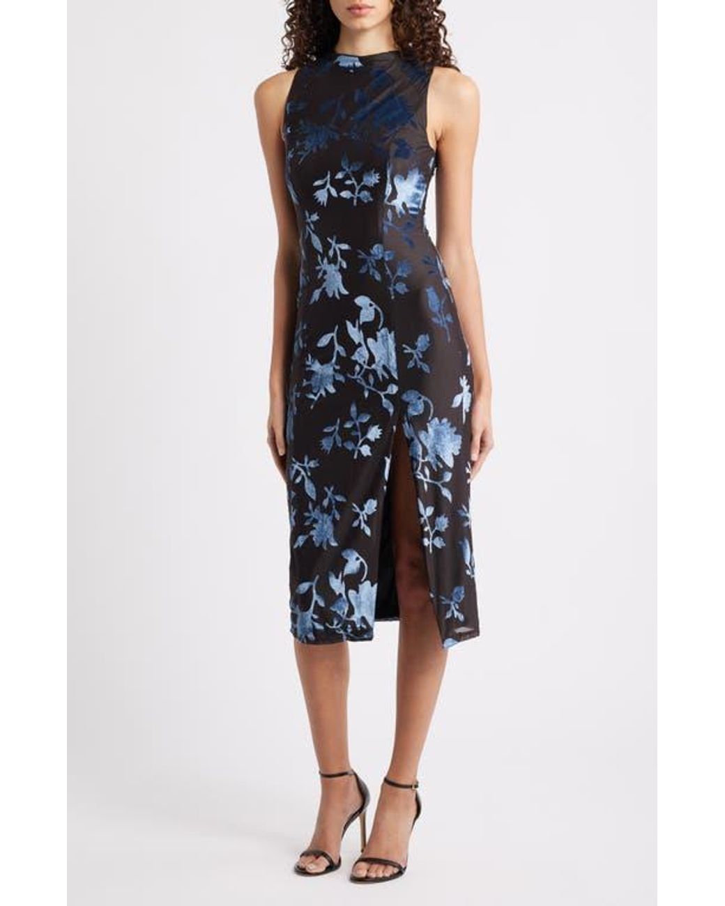 knee length dresses for ladies Spring Jacquard Midi Dress– Teuta Matoshi main image 1