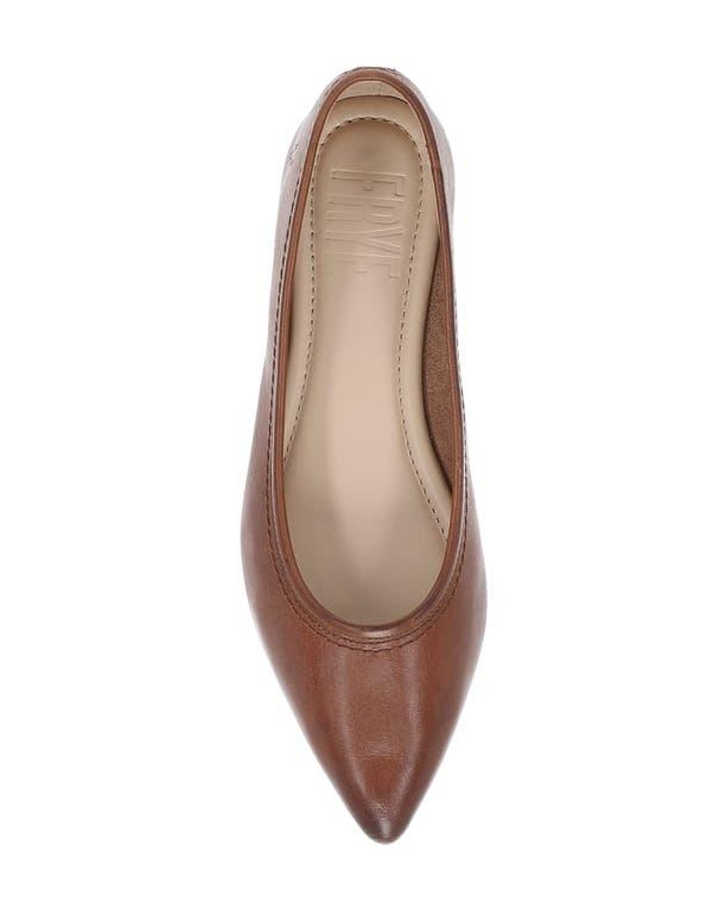 Frye Brown Heather Pointed Toe Flat