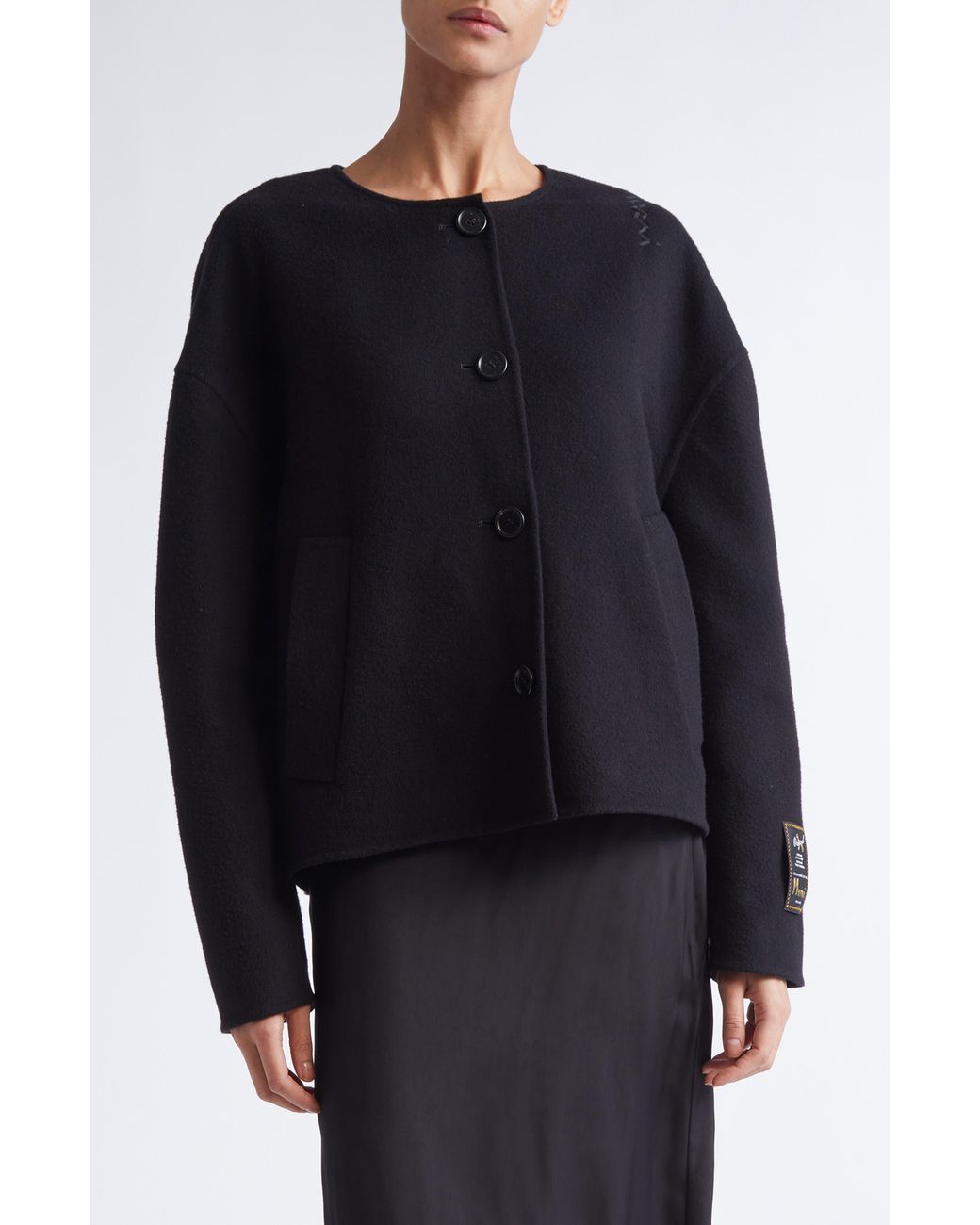 Marni Black Double Face Virgin Wool & Cashmere Jacket