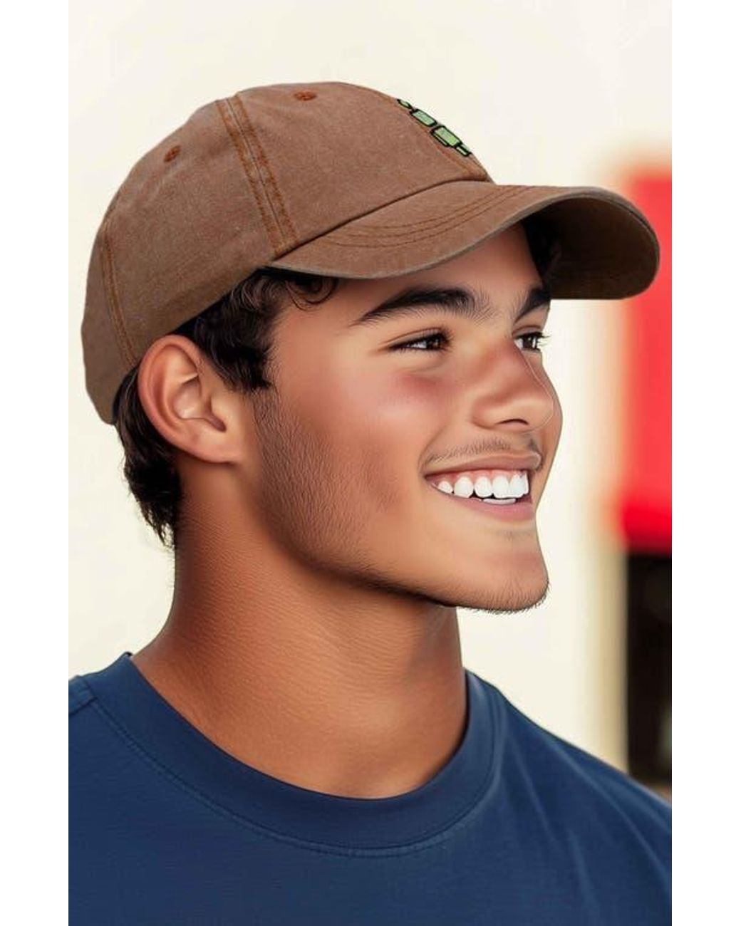 Alix Brown Robot Hat for men