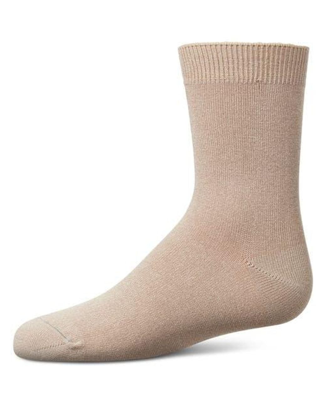 Memoi Natural Kid's Basic Soft Rayon Crew Socks