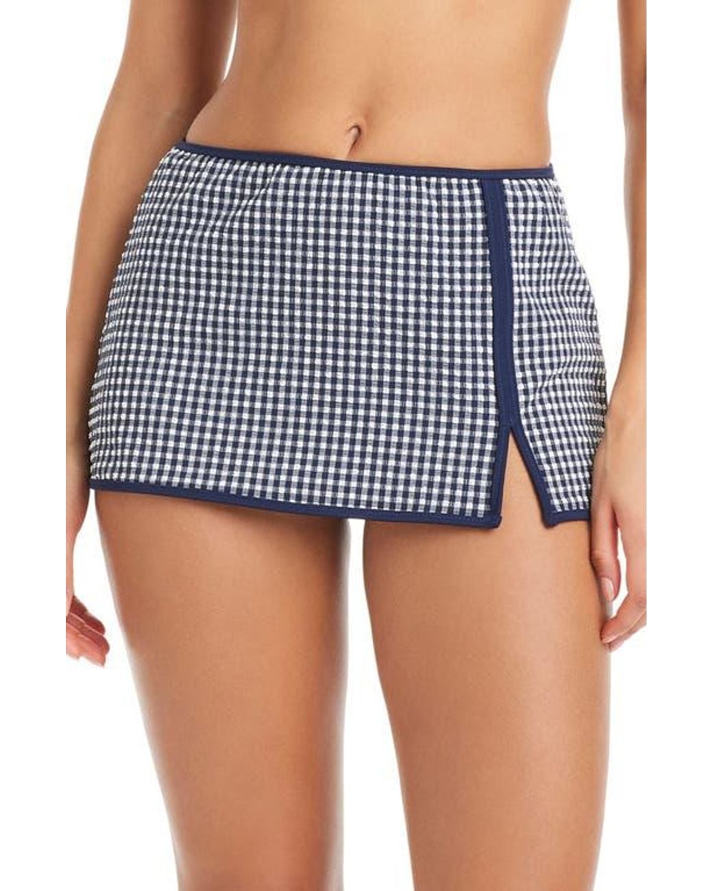 Sanctuary Blue Skirted Bikini Bottoms