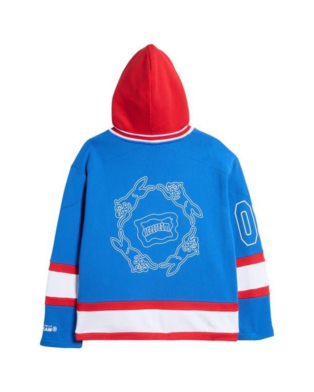 Ice cream color block hoodie sales