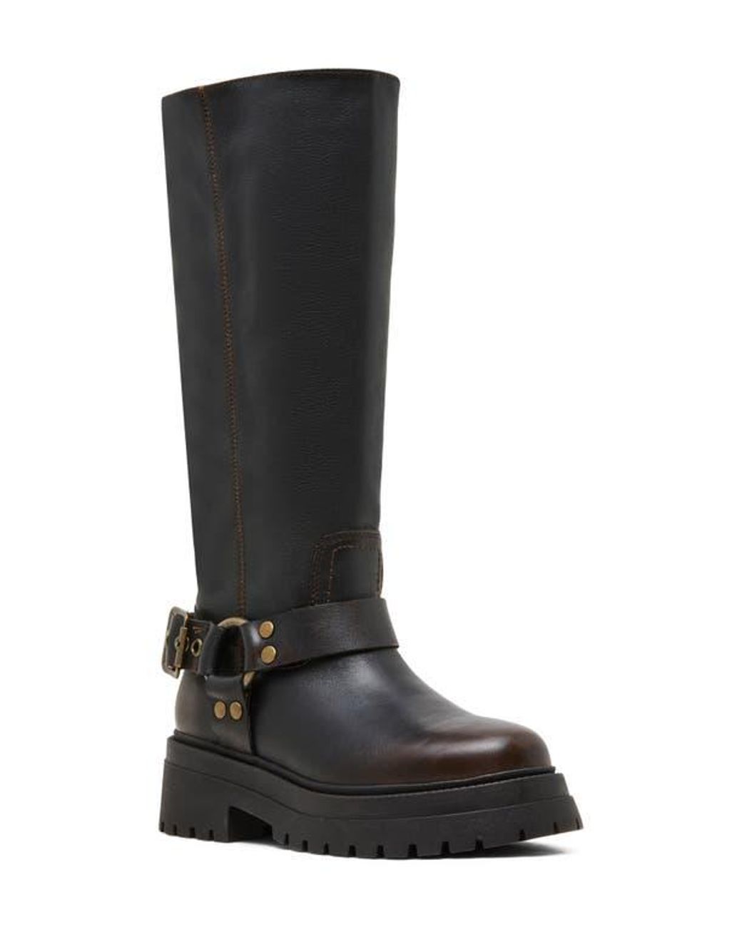 Steve Madden Black Everest Harness Boot