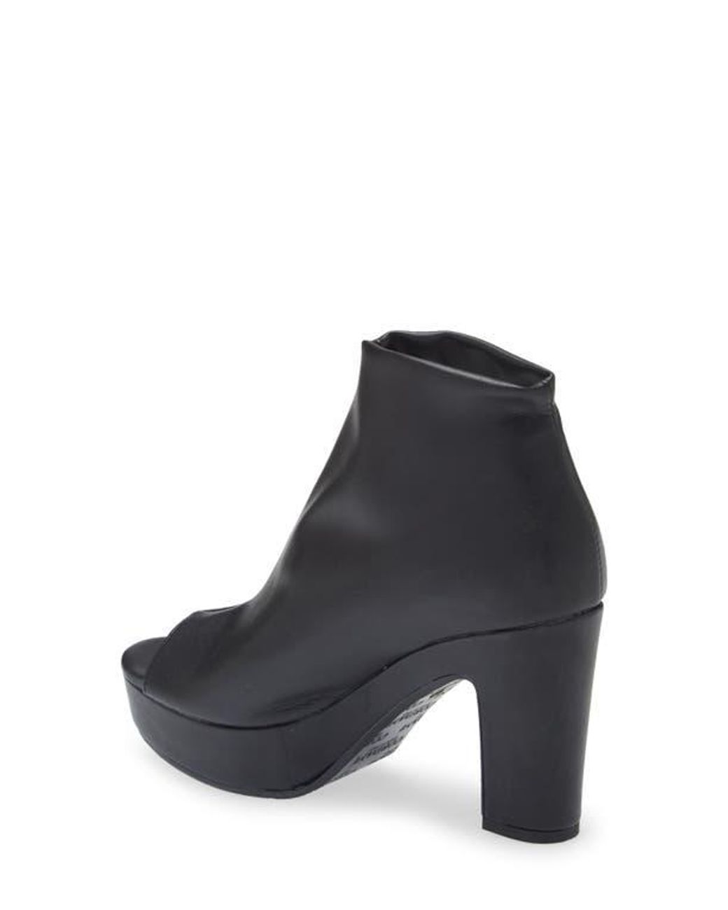 Trendenzy Women's Knit Peep Toe Booties - Chunky Platform Ankle Boots, 12cm Heel - View #11
