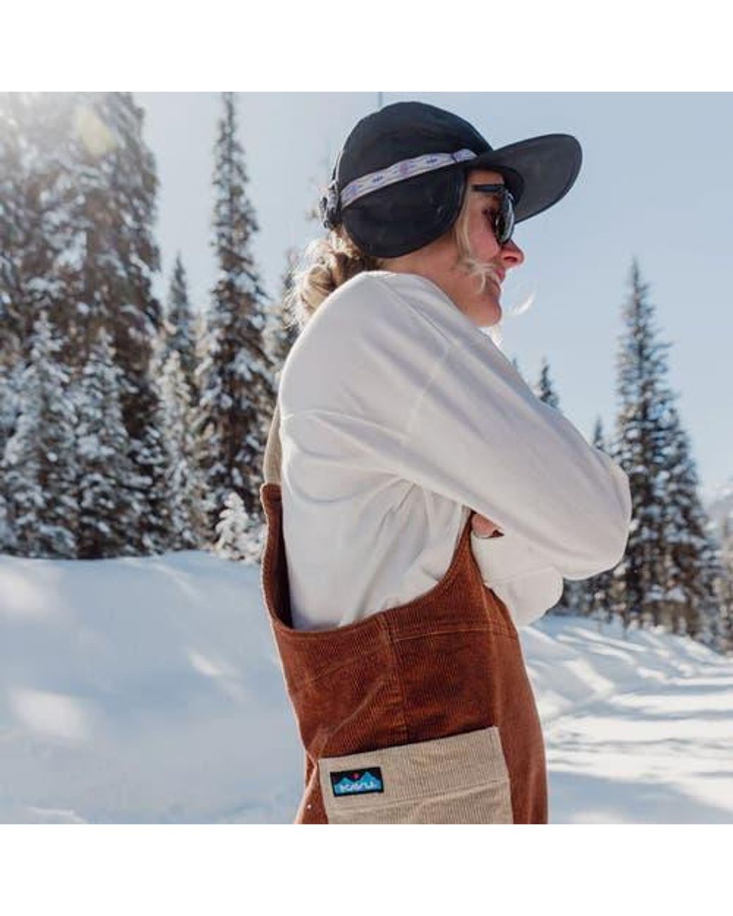 Kavu Blue Strapcap Trapper Cap