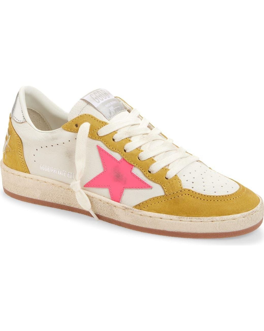 Golden Goose Ball Star Low Top Sneaker in Pink | Lyst