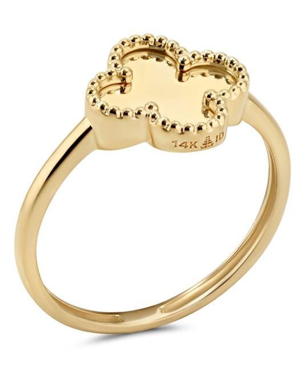 DEVATA Metallic Clover Ring