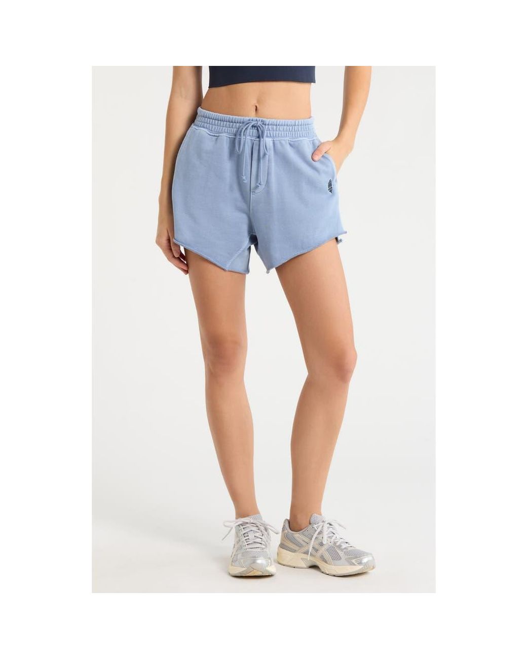 Free People Blue Fp Movement Knockout Drawstring Shorts