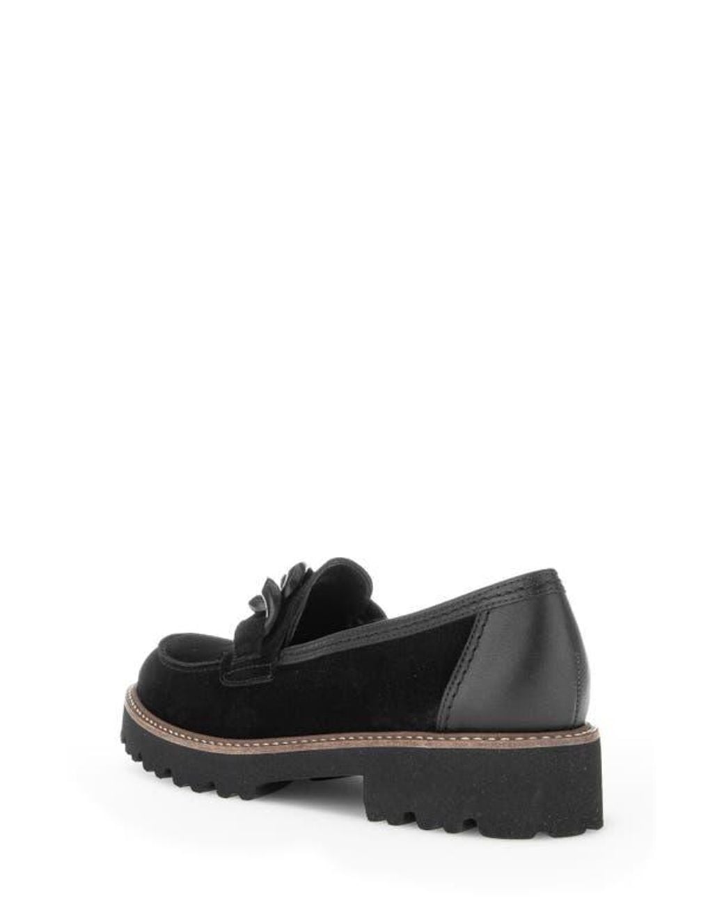 Gabor Black Chain Bit Loafer