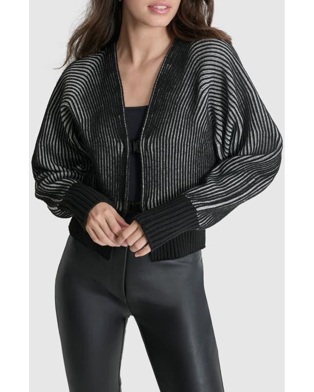 Dkny black cardigan online