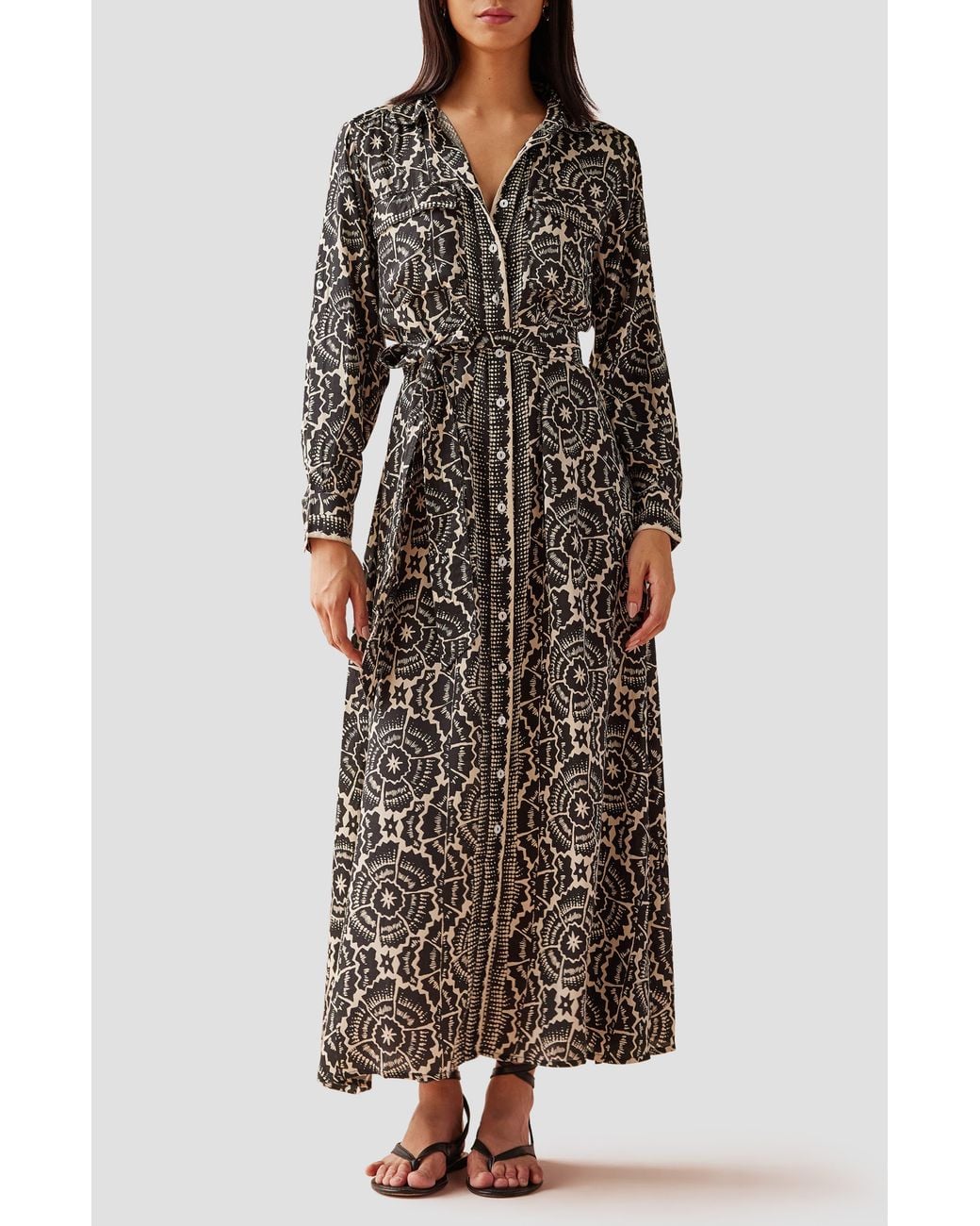 Omika Brown Palma Maxi