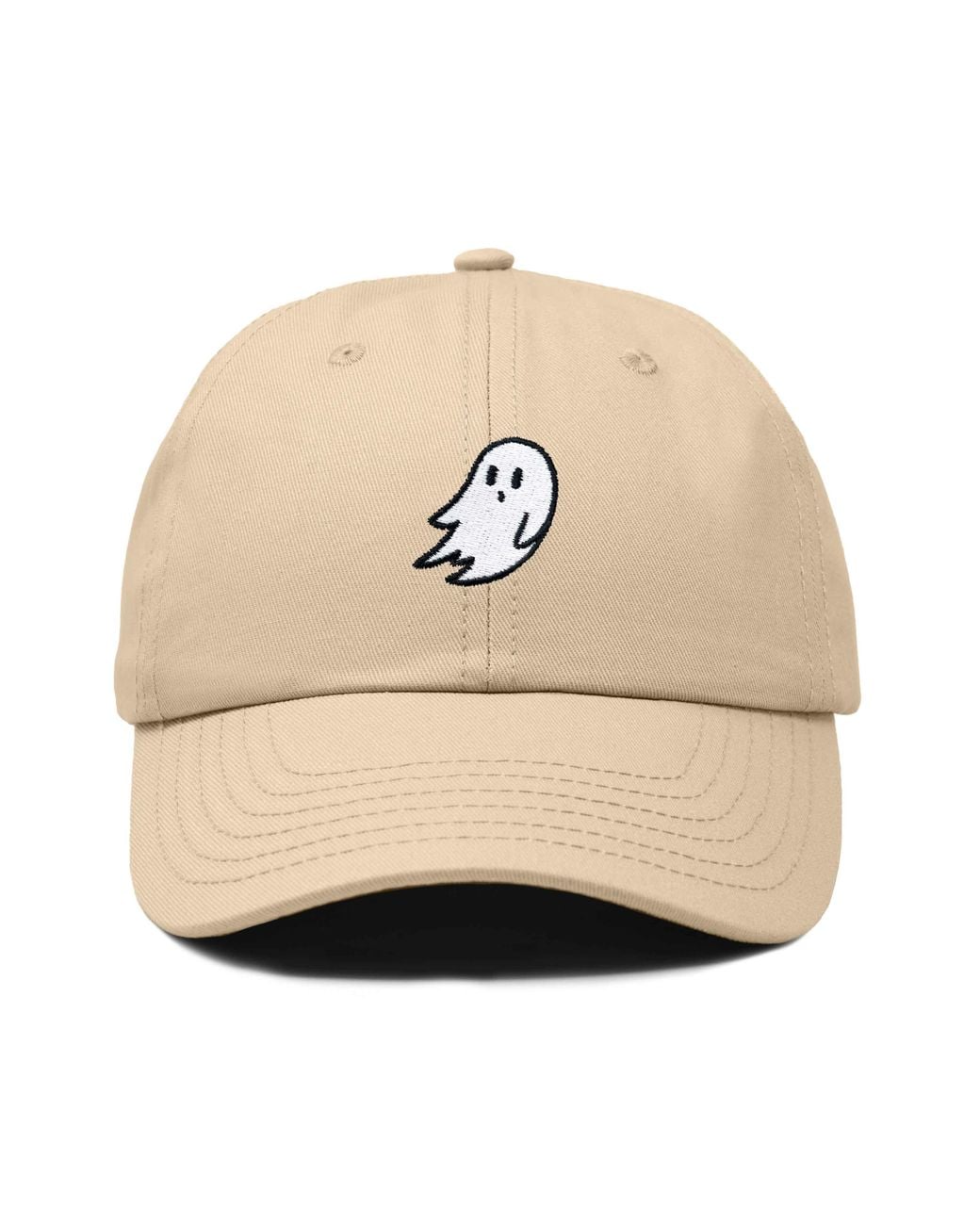 Alix Natural Ghost Embroidered Low Crown Cap
