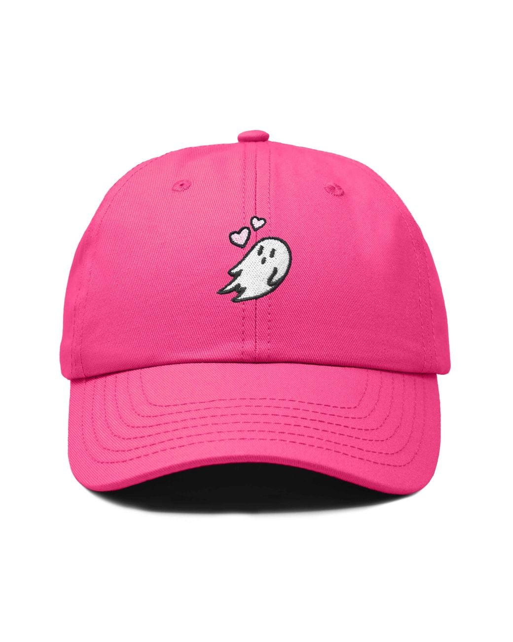 Alix Pink Heartly Ghost Embroidered Cap