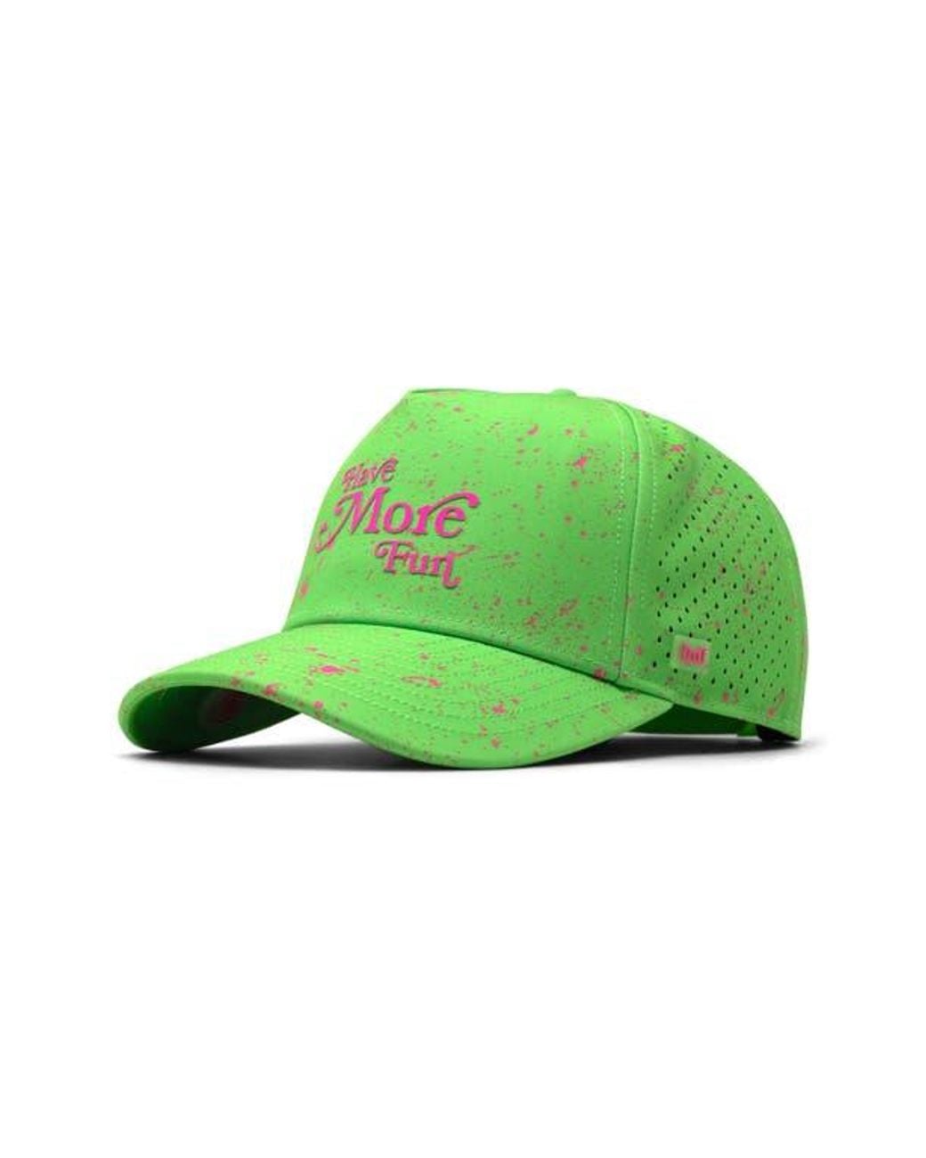 Melin Green Odysea Neon Drip Hydro Performance Snapback Hat for men