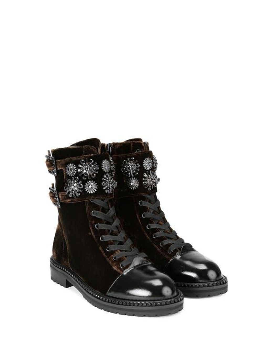 Kurt Geiger Black Stoop Combat Boot