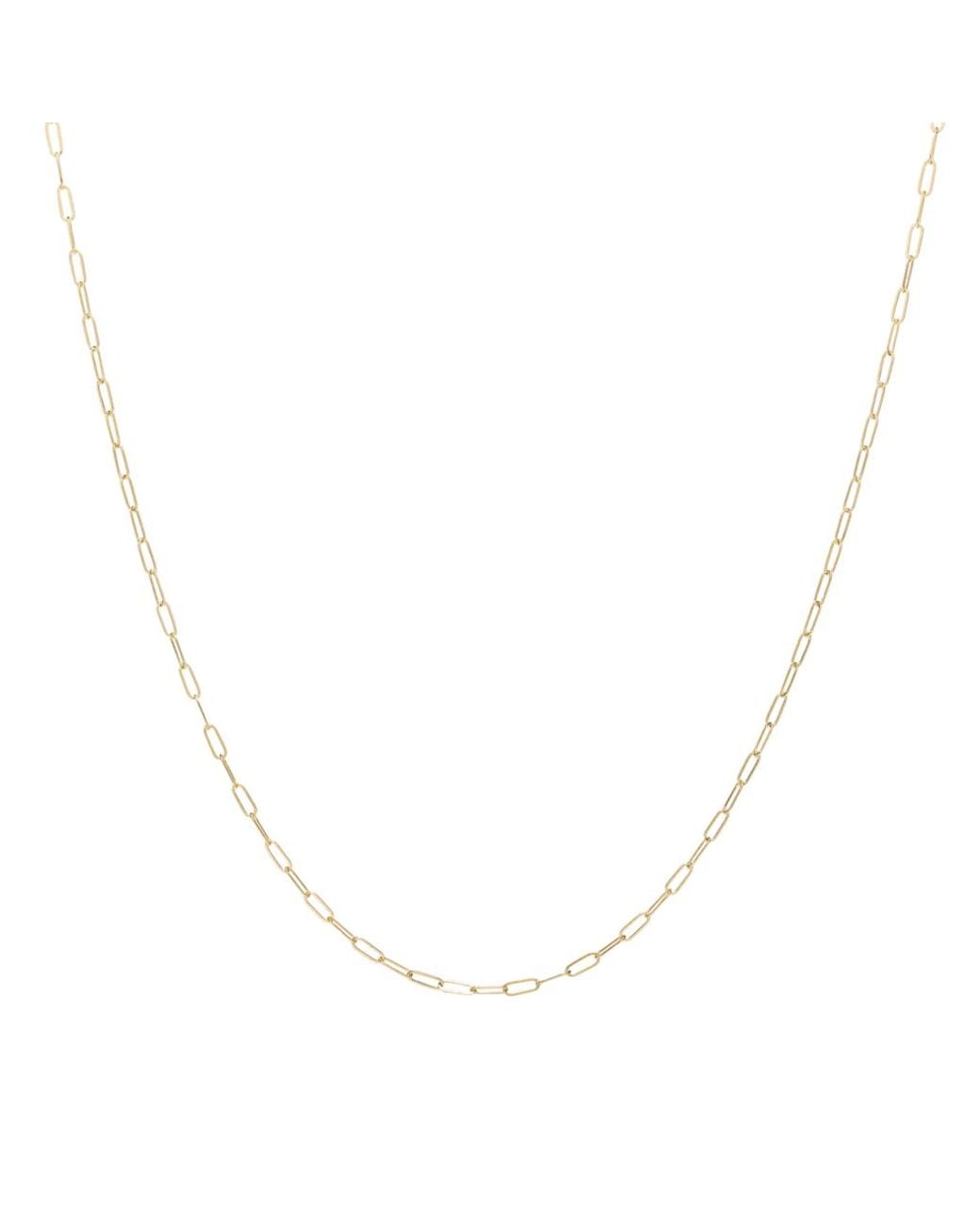 Everlee Metallic Mini Paperclip Chain