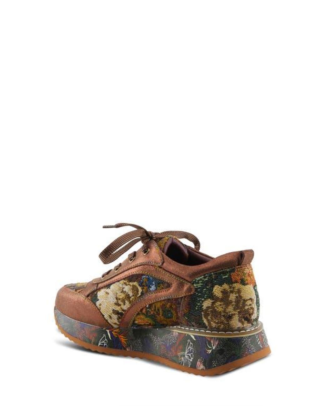 Spring Step Brown Invidia Platform Sneaker