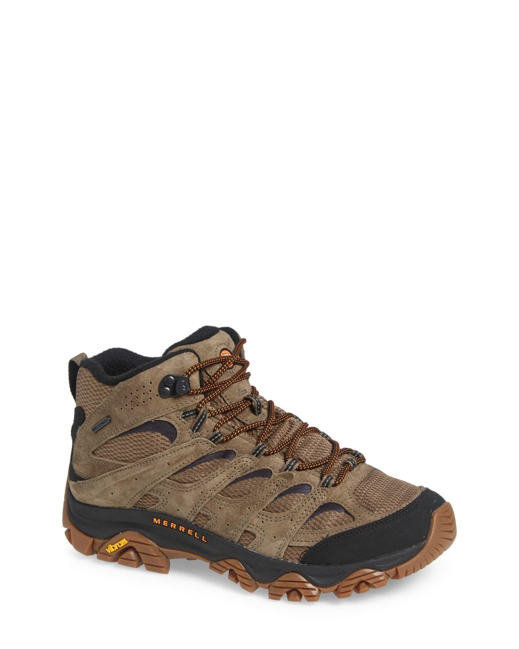 Merrell Brown Moab 3 Mid Waterproof Hiking Shoe for men
