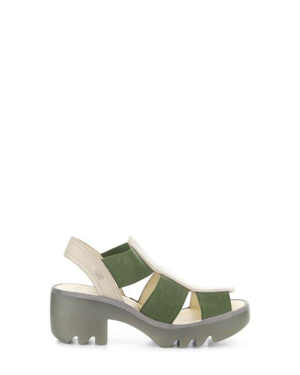 Fly London Green Teev Platform Sandal