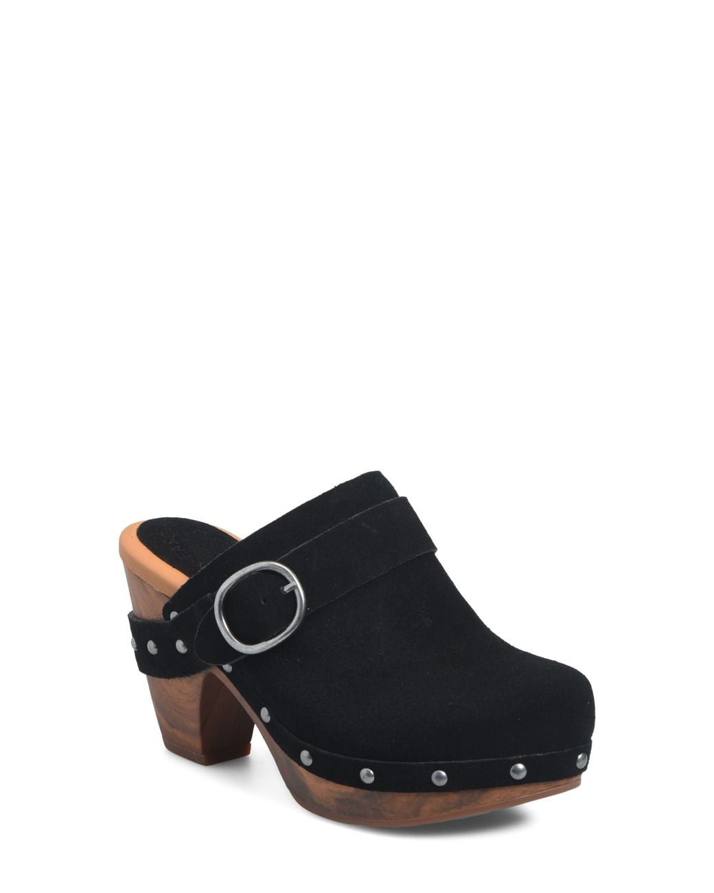 Kork-Ease Black Gemini Leather Clog