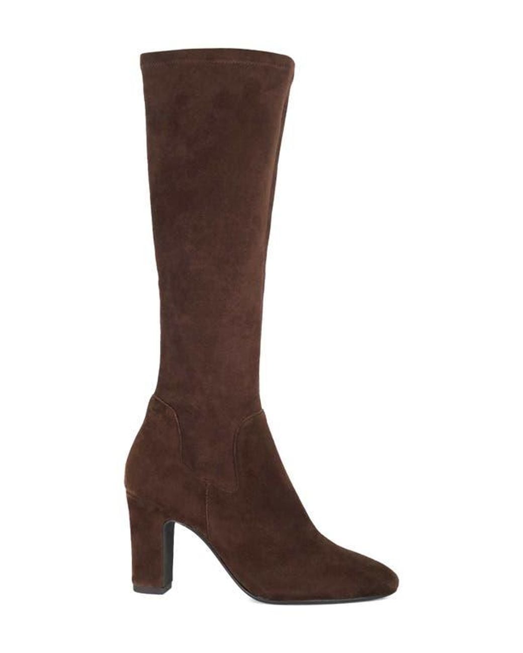 Dune Brown Simple Knee High Boot