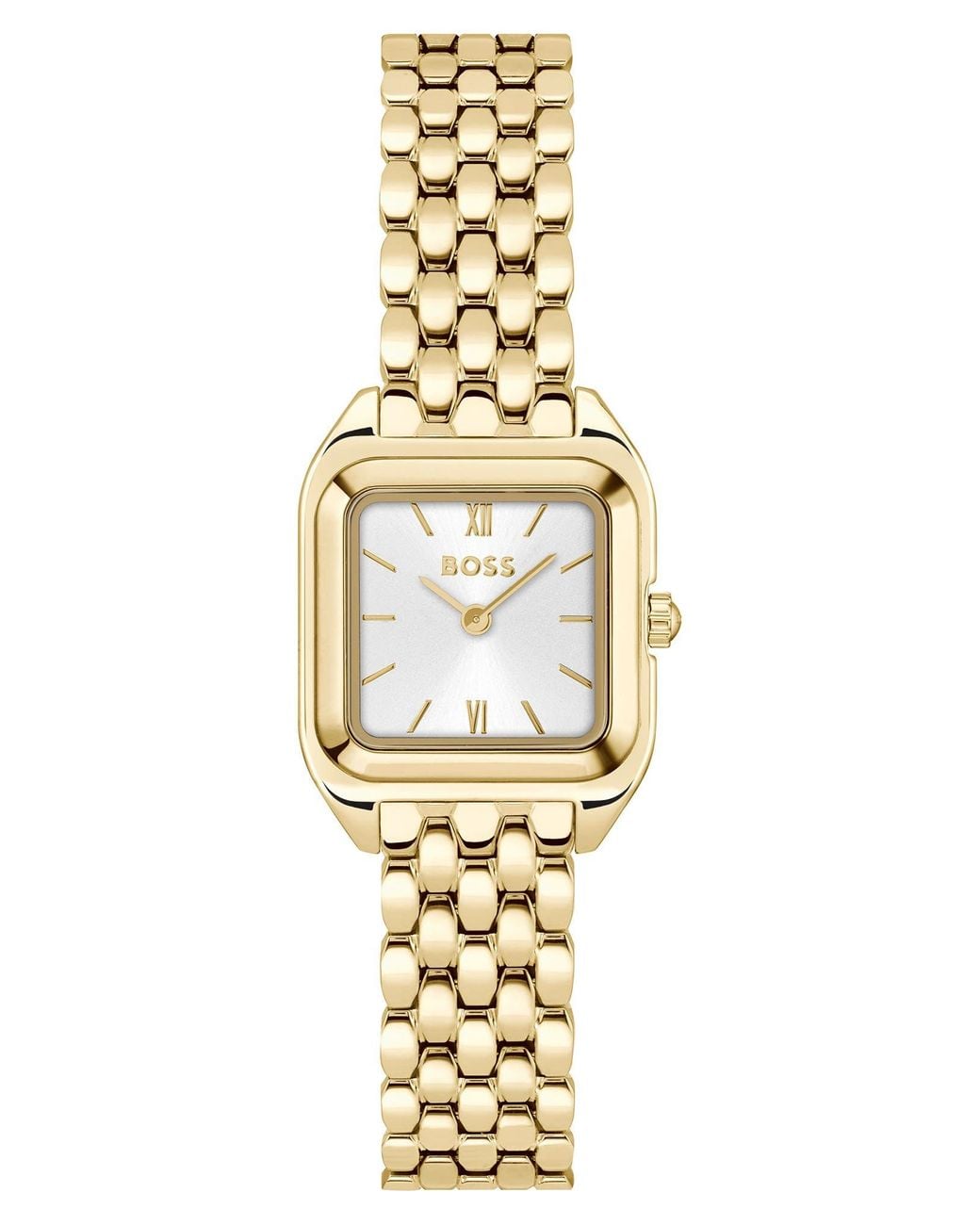 Boss Metallic Mae Petite Quartz Basic Mini Ionic Plated Thin Gold Steel Watch