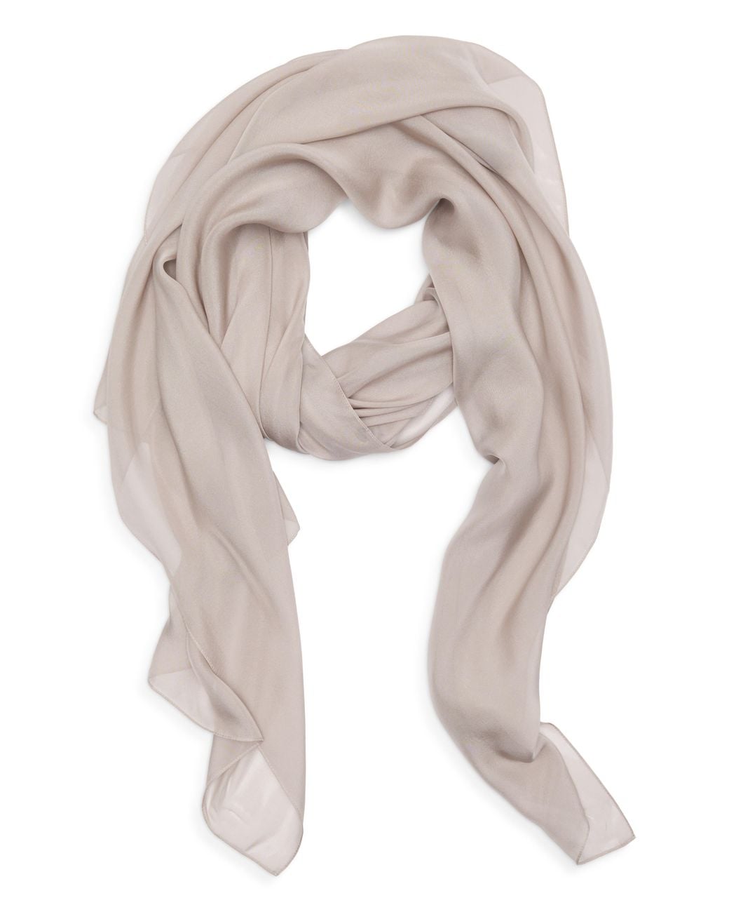 Nordstrom Natural Silk Chiffon Wrap