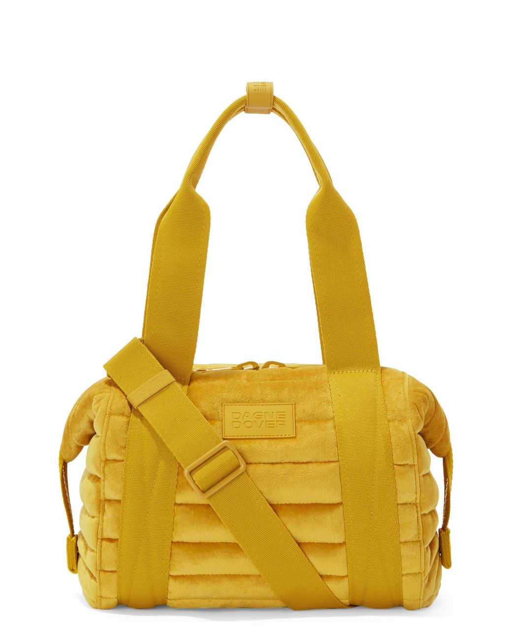 Dagne Dover Small Landon Carryall Duffle Bag in Yellow Lyst