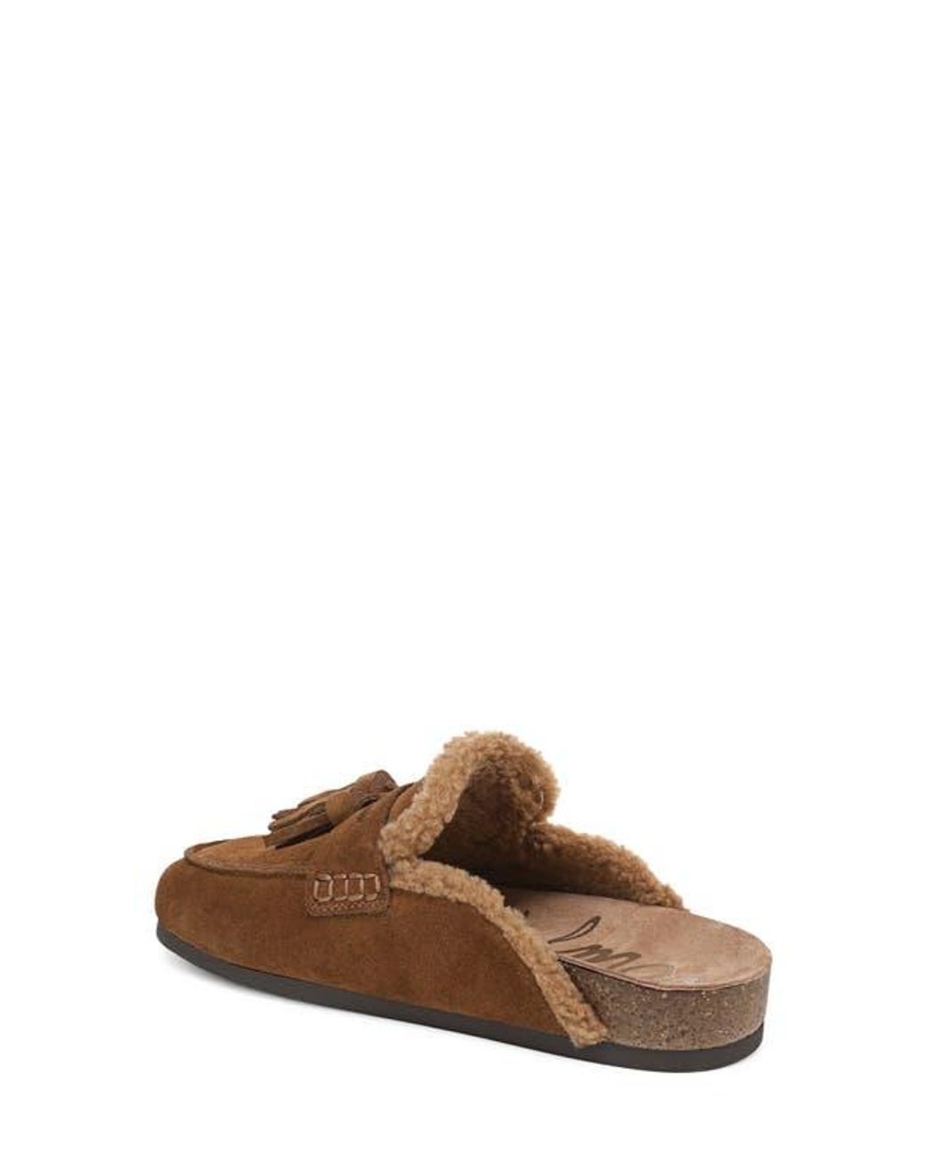 Sam Edelman Brown Astrid Genuine Shearling Lined Mule