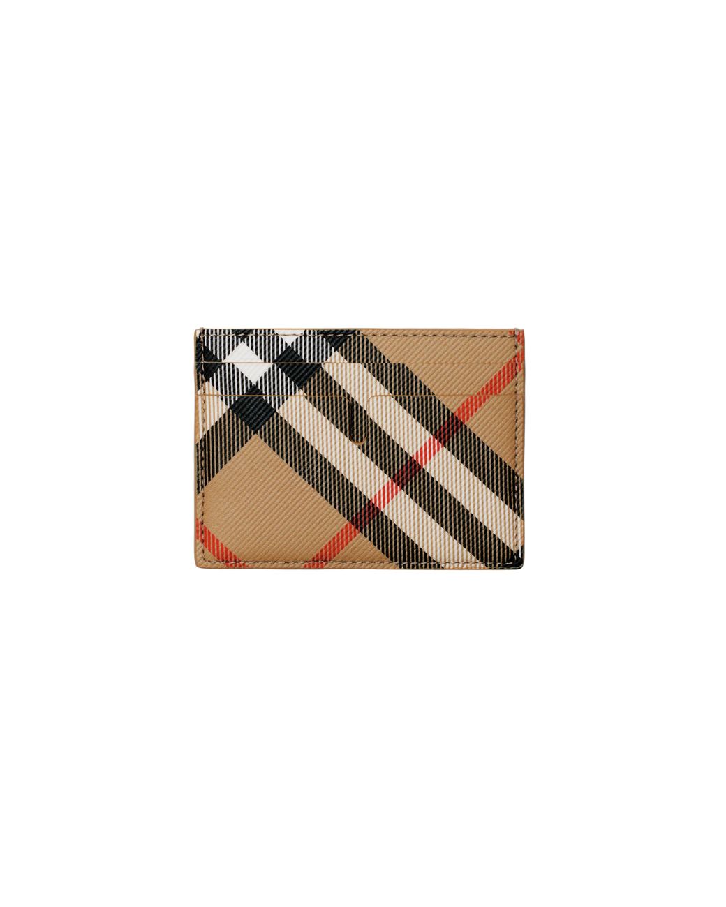 Burberry Metallic Check Card Case for men