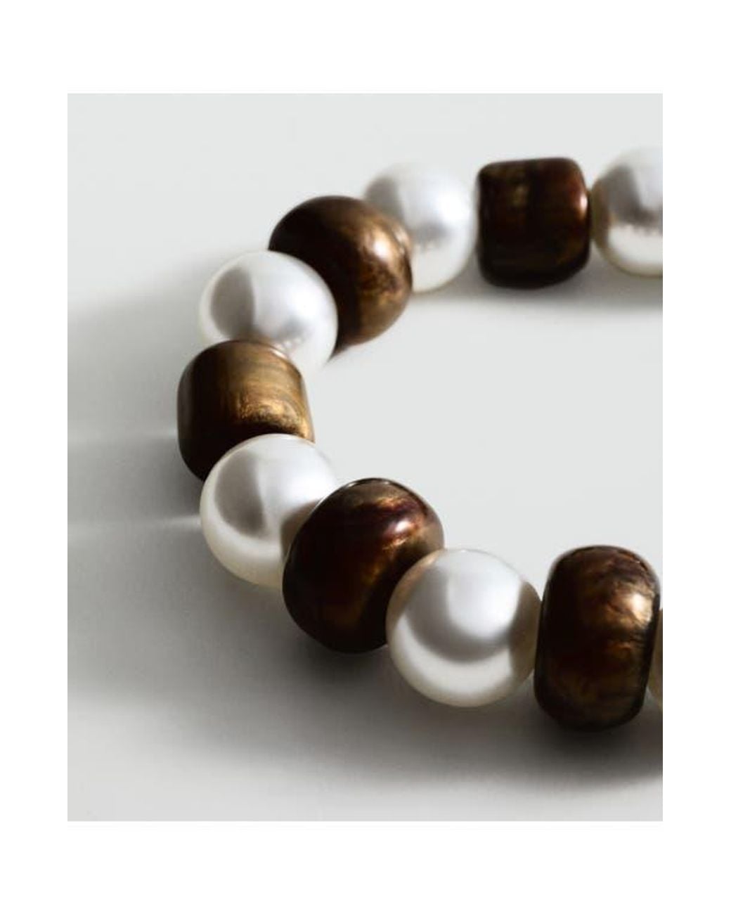 Mango Black Beaded Statement Necklace