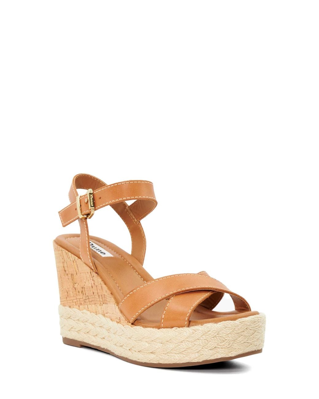 Dune Metallic Kindest Platform Wedge Sandal
