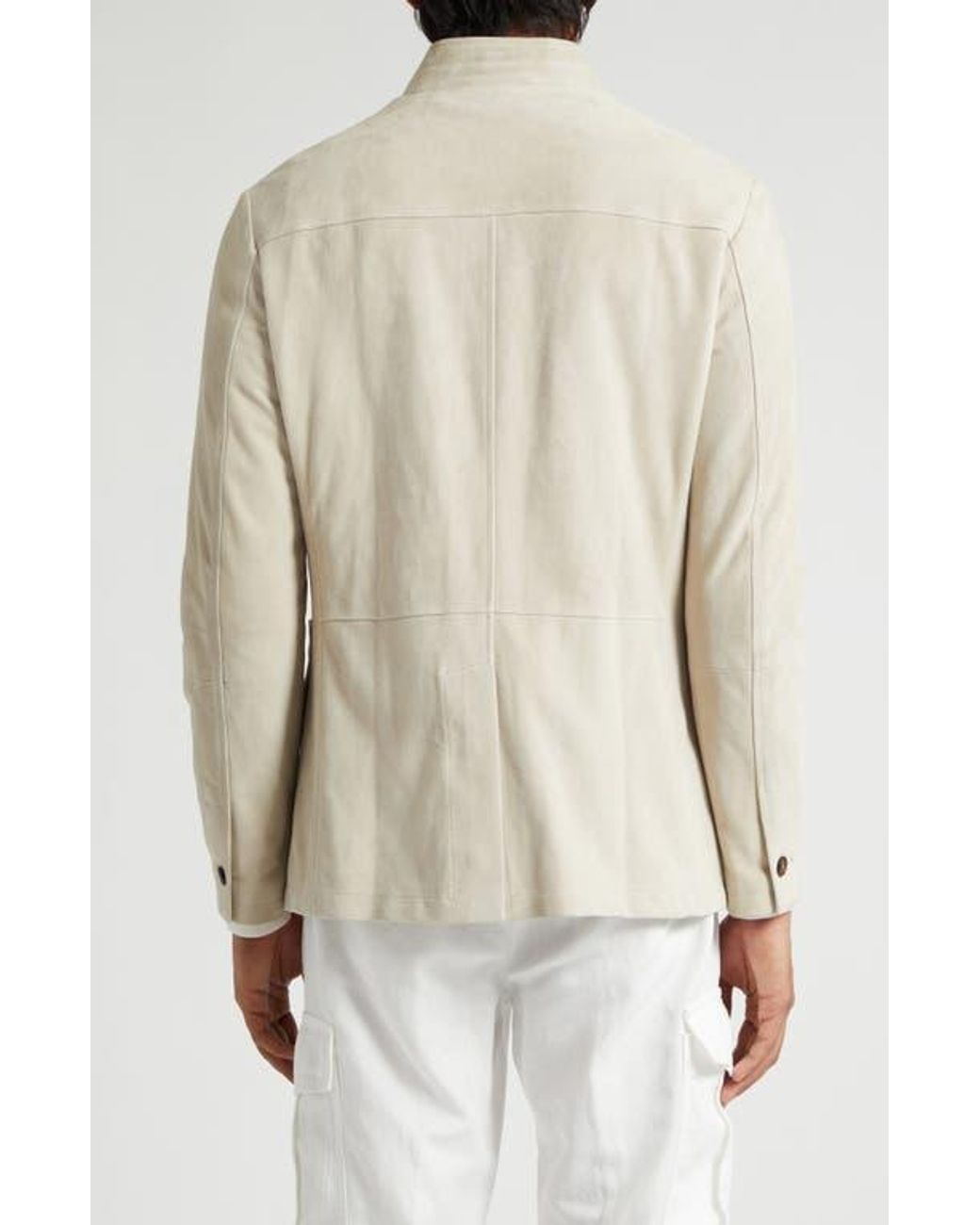 Eleventy Natural Suede Jacket for men