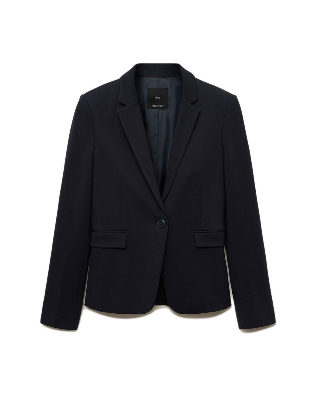 Mango Blue Slim Fit Suit Jacket