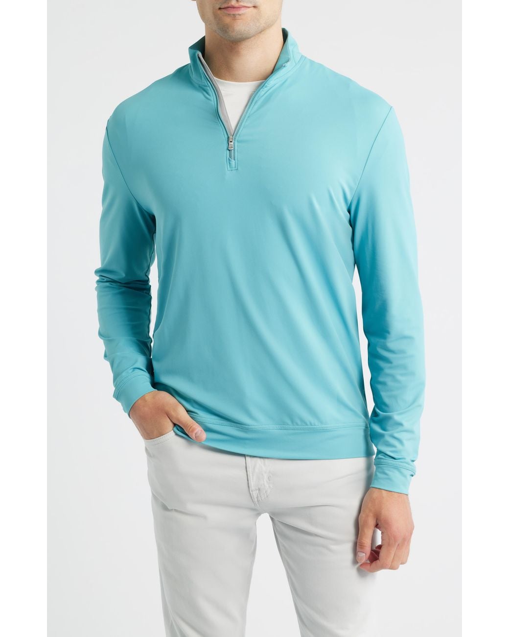 Johnnie-o Blue Motion Performance Quarter Zip Pullover for men