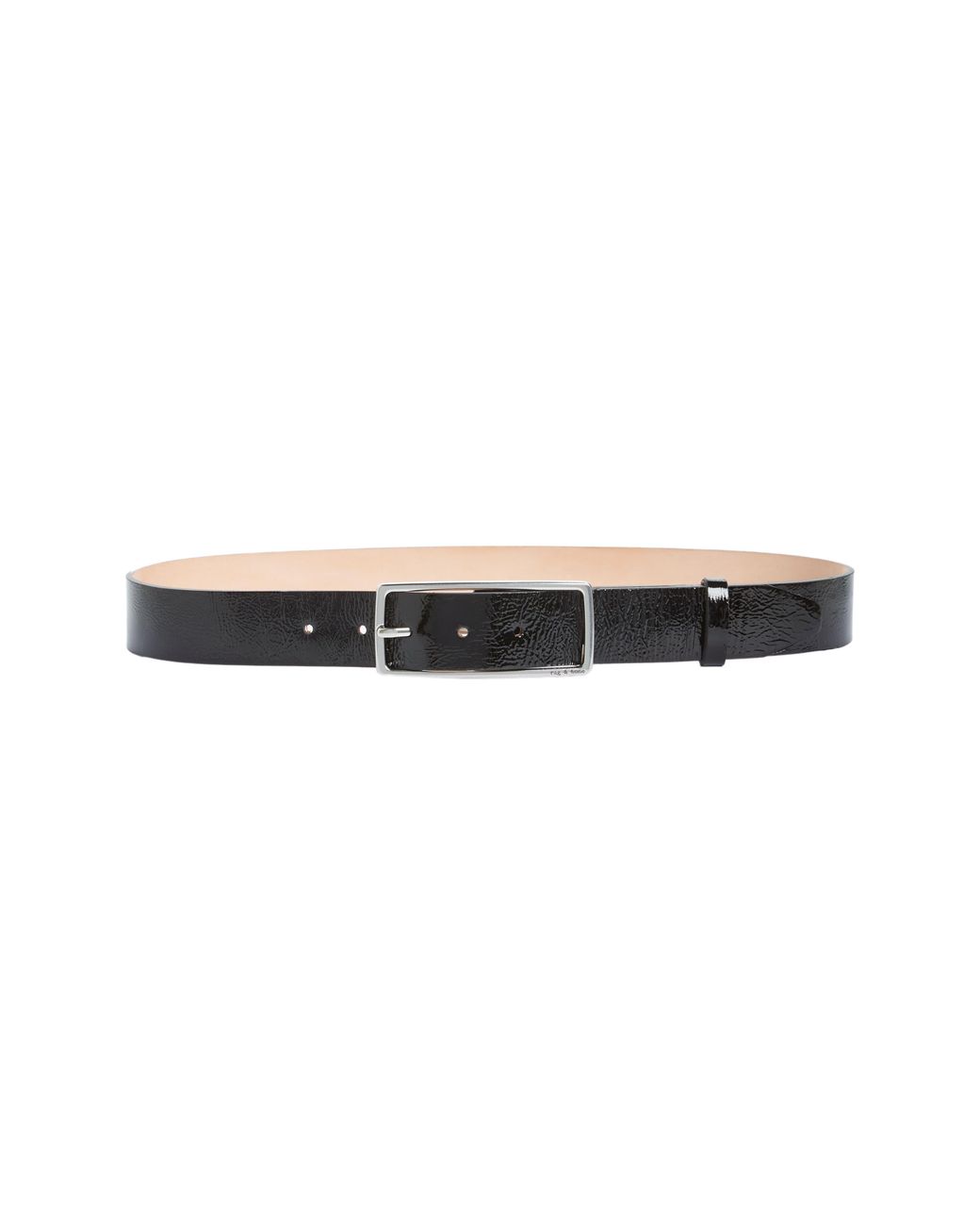 Rag & Bone Black Rebound Leather Belt