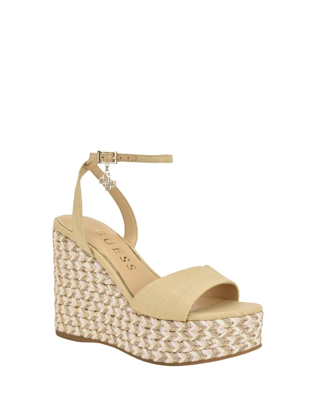 Guess Natural Everly Platform Wedge Sandal