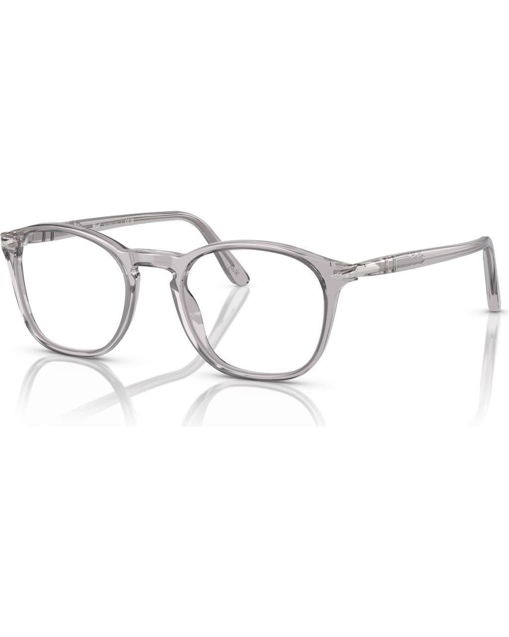 Persol Metallic 52Mm Square Optical Glasses for men