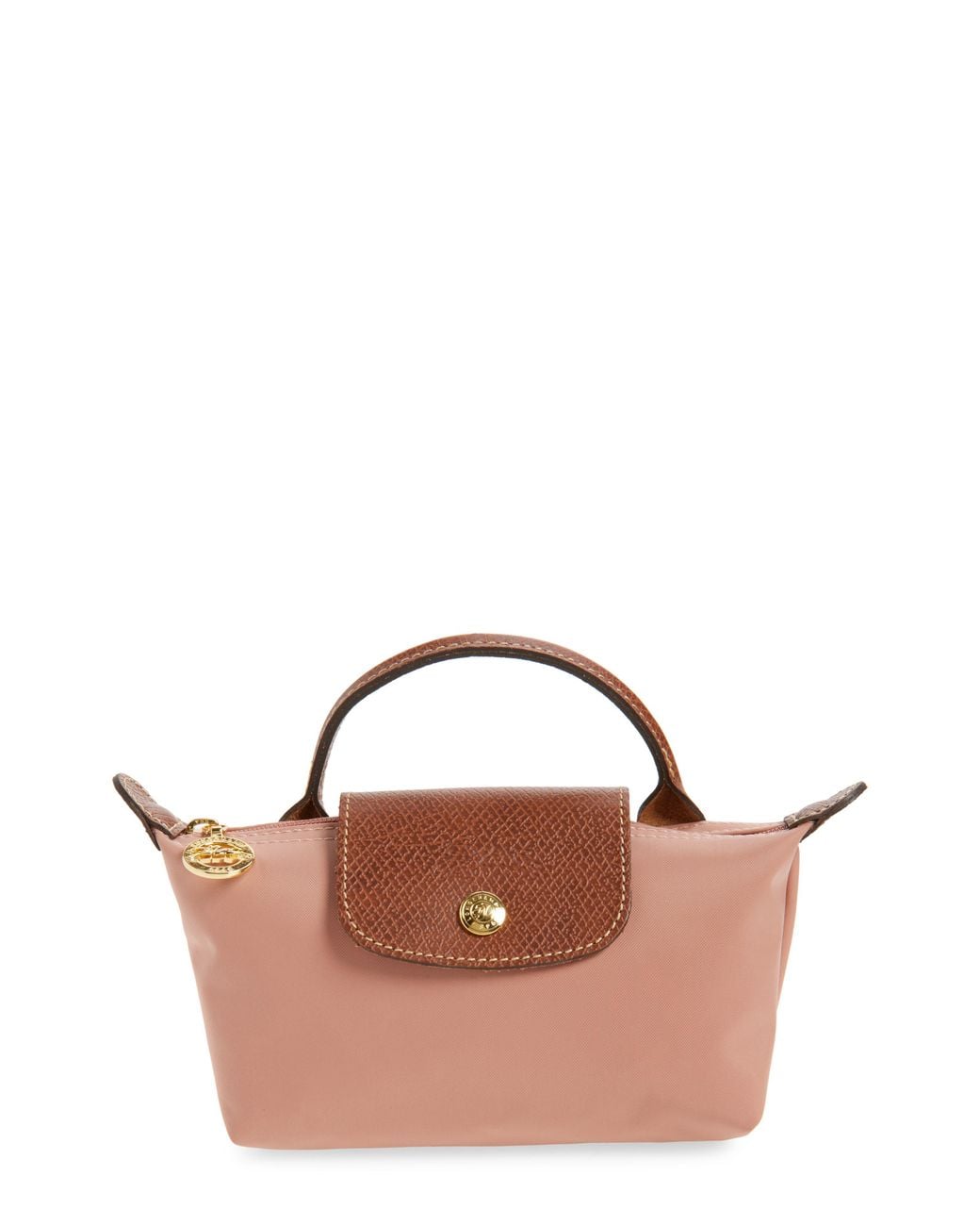 Longchamp Brown Le Pliage Cosmetics Case