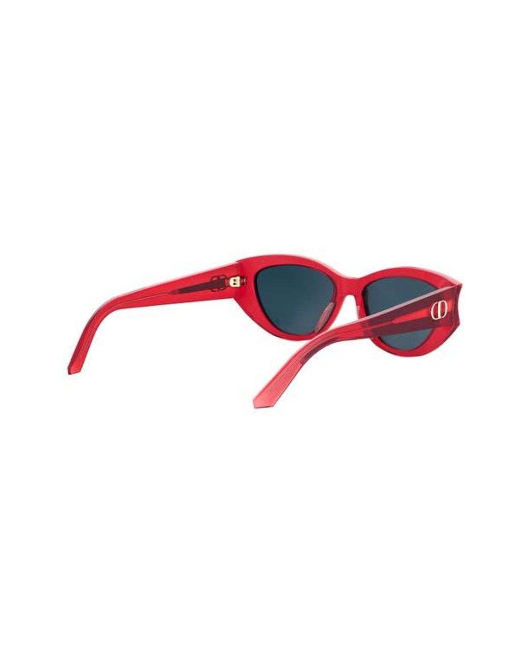 Dior DIORGLOW B1I 35B0 Sunglasses Red Cat Eye Frame, Blue Lenses Dior Dior DIORGLOW B1I 35B0 Sunglasses Red Cat Eye Frame  main image 2