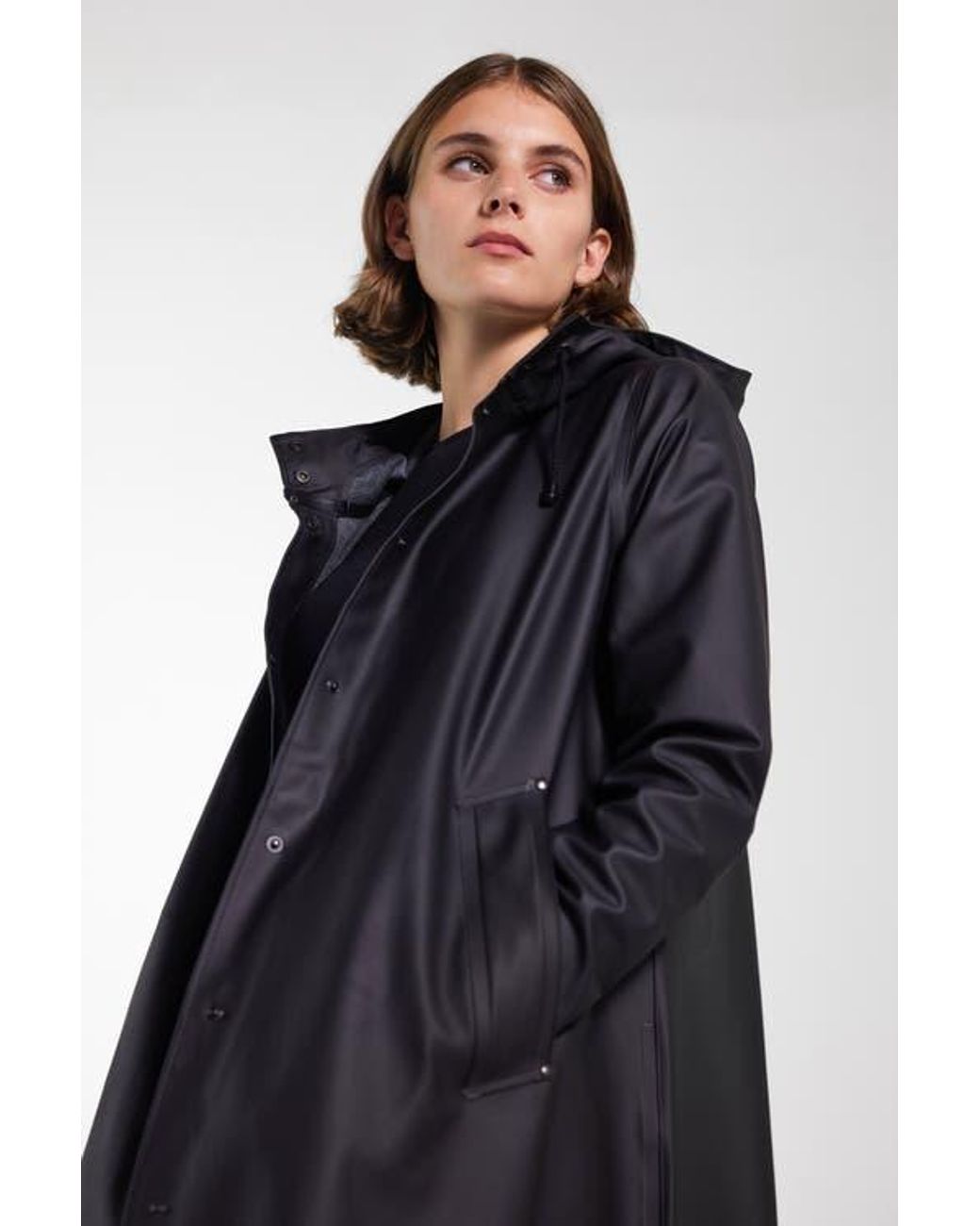 Stutterheim Blue Mosebacke Long Raincoat