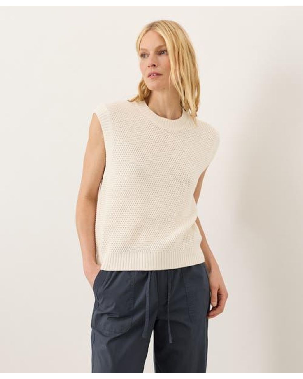 Cotten Shell Pact Organic Cotton Shoreline Relaxed Shell in Natural | Lyst