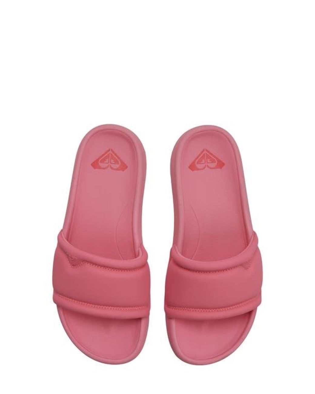 Roxy Pink Beach Slide Sandal