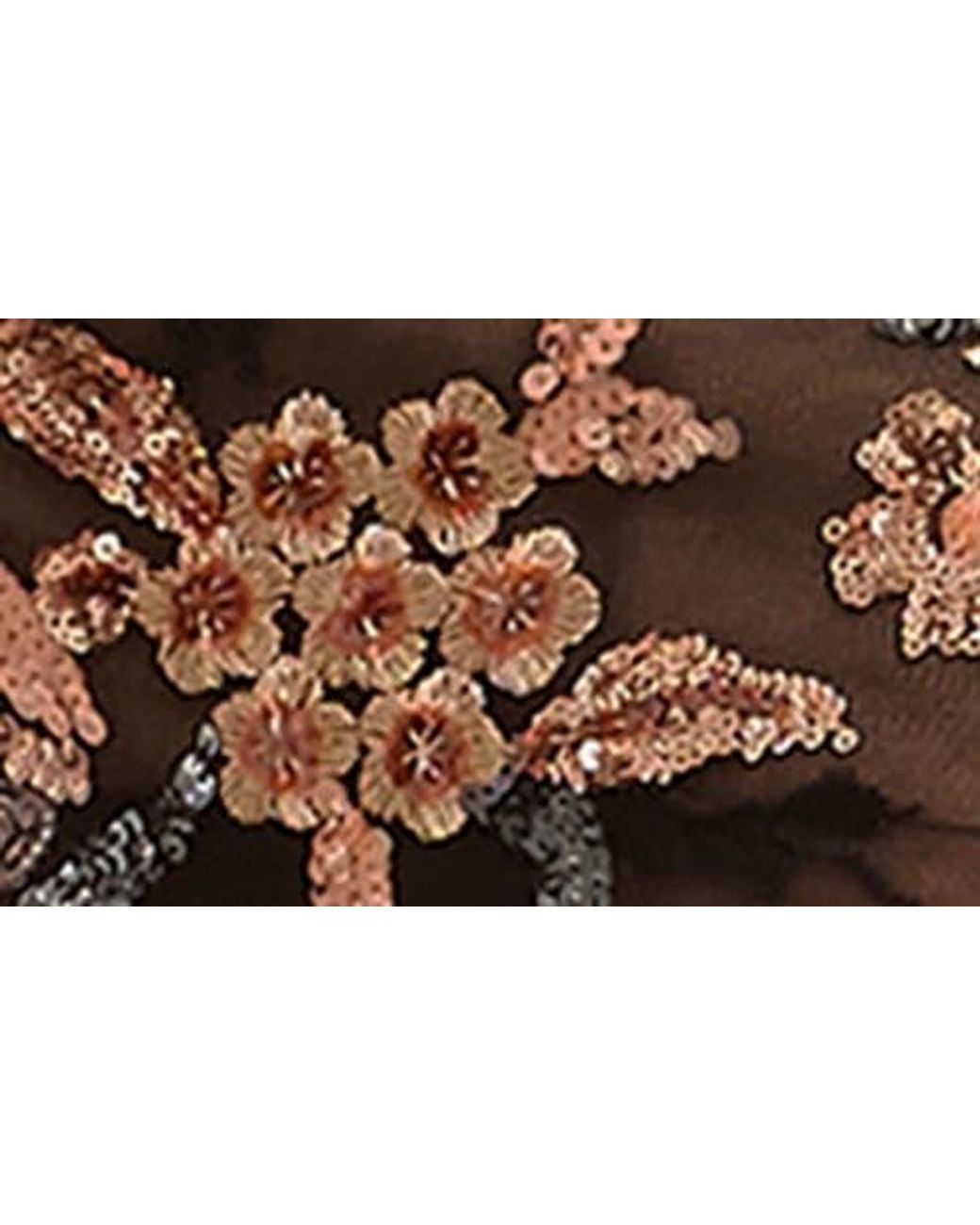 white christmas dresses A1347 Short Sequin Floral Print A-Line Dress - Andrea & Leo | Lady Black Tie Off White main image 0